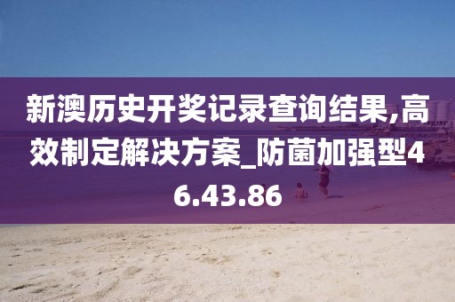 新澳历史开奖记录查询结果,高效制定解决方案_防菌加强型46.43.86