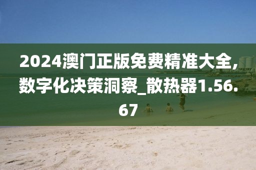 2024澳门正版免费精准大全,数字化决策洞察_散热器1.56.67