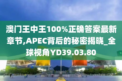 澳门王中王100%正确答案最新章节,APEC背后的秘密揭晓_全球视角YD39.03.80