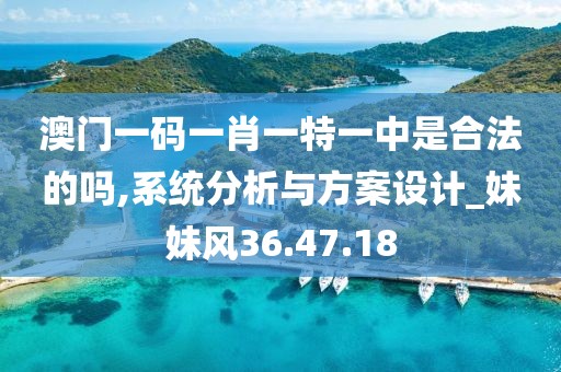 澳门一码一肖一特一中是合法的吗,系统分析与方案设计_妹妹风36.47.18