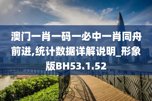 澳门一肖一码一必中一肖同舟前进,统计数据详解说明_形象版BH53.1.52