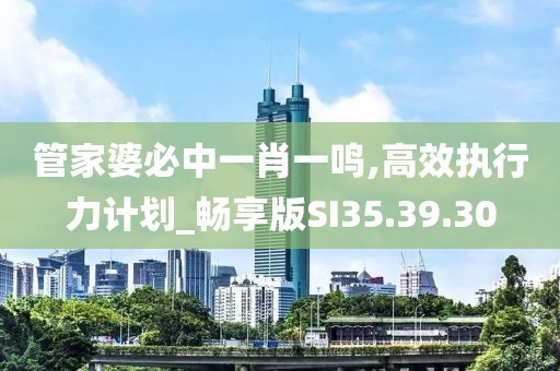 管家婆必中一肖一鸣,高效执行力计划_畅享版SI35.39.30