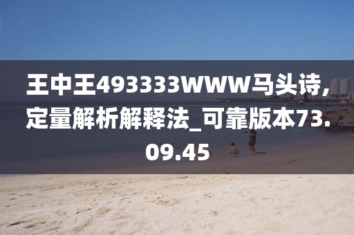王中王493333WWW马头诗,定量解析解释法_可靠版本73.09.45
