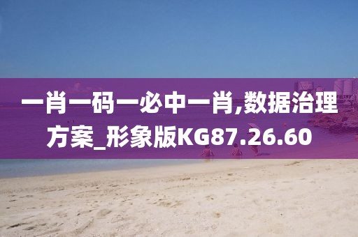 一肖一码一必中一肖,数据治理方案_形象版KG87.26.60