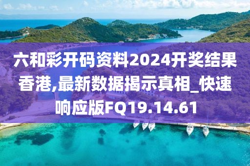 六和彩开码资料2024开奖结果香港,最新数据揭示真相_快速响应版FQ19.14.61