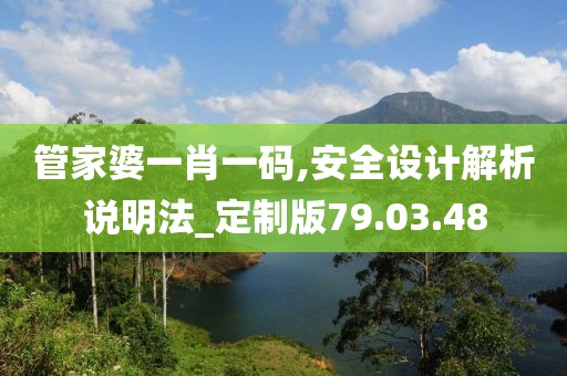 管家婆一肖一码,安全设计解析说明法_定制版79.03.48