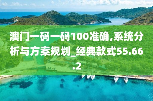 澳门一码一码100准确,系统分析与方案规划_经典款式55.66.2