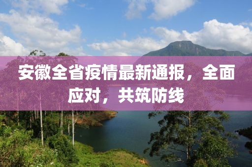 安徽全省疫情最新通报，全面应对，共筑防线