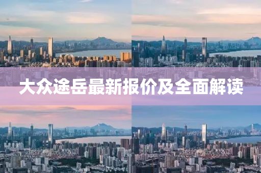 大众途岳最新报价及全面解读