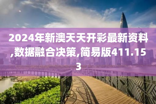 2024年新澳天天开彩最新资料,数据融合决策,简易版411.153