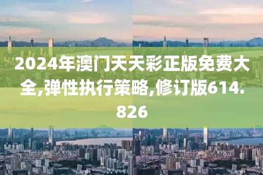2024年澳门天天彩正版免费大全,弹性执行策略,修订版614.826