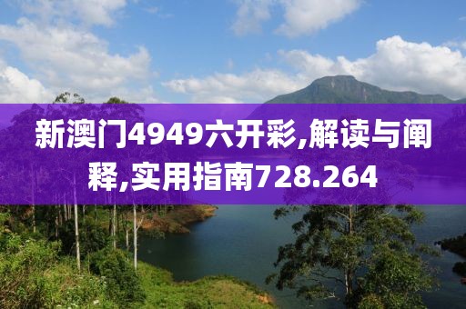 新澳门4949六开彩,解读与阐释,实用指南728.264