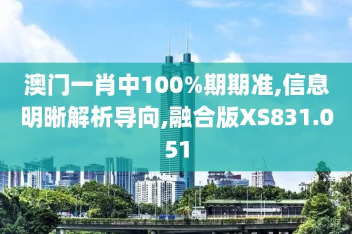 澳门一肖中100%期期准,信息明晰解析导向,融合版XS831.051