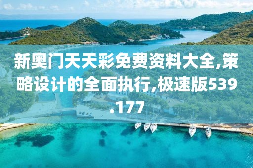 新奥门天天彩免费资料大全,策略设计的全面执行,极速版539.177