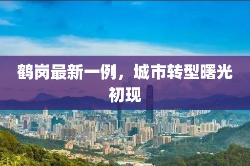 鹤岗最新一例，城市转型曙光初现