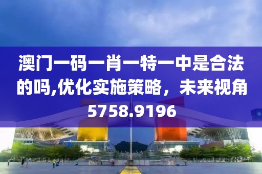 澳门一码一肖一特一中是合法的吗,优化实施策略，未来视角5758.9196