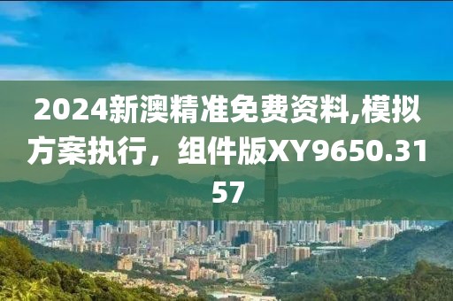 2024新澳精准免费资料,模拟方案执行，组件版XY9650.3157