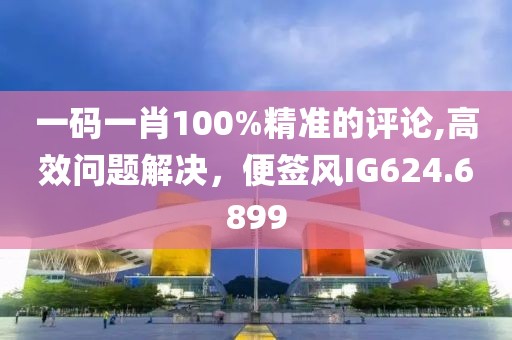 一码一肖100%精准的评论,高效问题解决，便签风IG624.6899