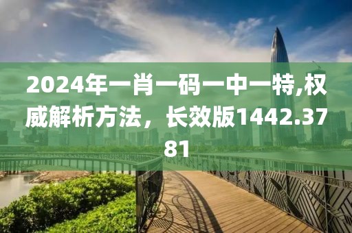 2024年一肖一码一中一特,权威解析方法，长效版1442.3781