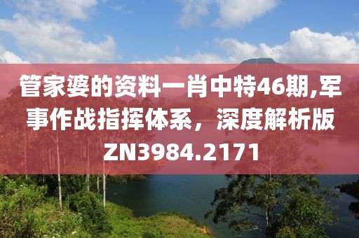 管家婆的资料一肖中特46期,军事作战指挥体系，深度解析版ZN3984.2171