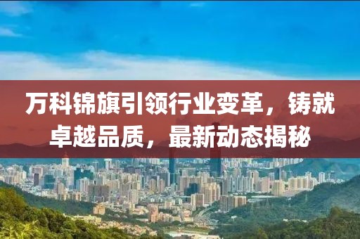 万科锦旗引领行业变革，铸就卓越品质，最新动态揭秘