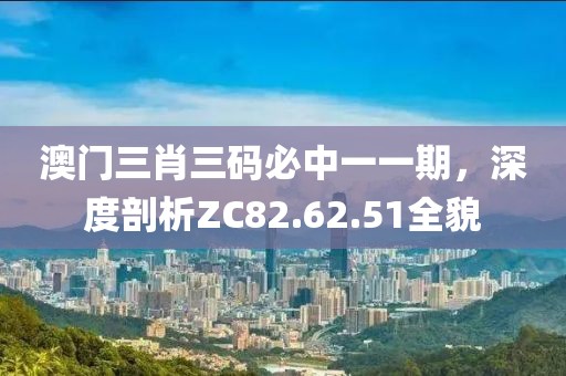 澳门三肖三码必中一一期，深度剖析ZC82.62.51全貌