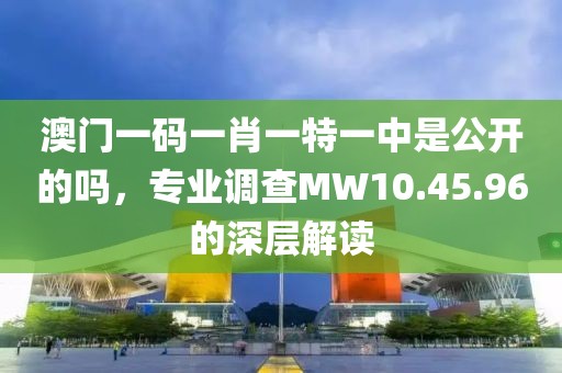 澳门一码一肖一特一中是公开的吗，专业调查MW10.45.96的深层解读