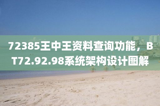 72385王中王资料查询功能，BT72.92.98系统架构设计图解