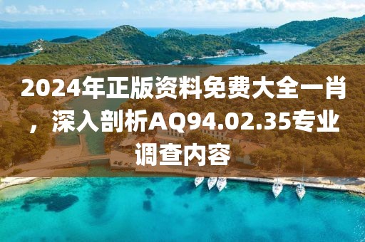 2024年正版资料免费大全一肖，深入剖析AQ94.02.35专业调查内容