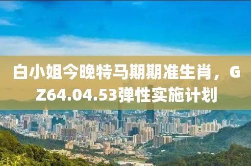 白小姐今晚特马期期准生肖，GZ64.04.53弹性实施计划