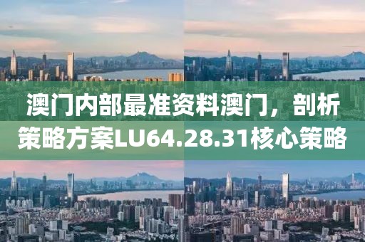 澳门内部最准资料澳门，剖析策略方案LU64.28.31核心策略