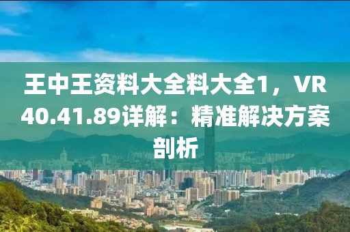 王中王资料大全料大全1，VR40.41.89详解：精准解决方案剖析