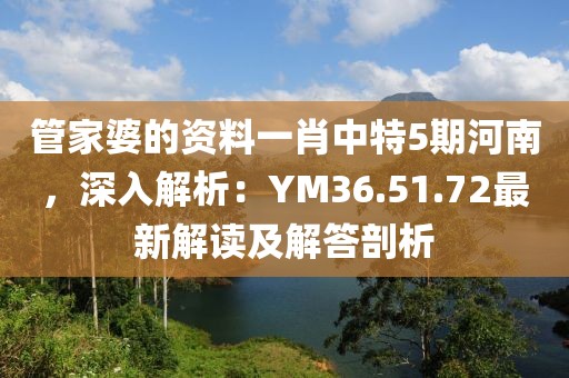 管家婆的资料一肖中特5期河南，深入解析：YM36.51.72最新解读及解答剖析