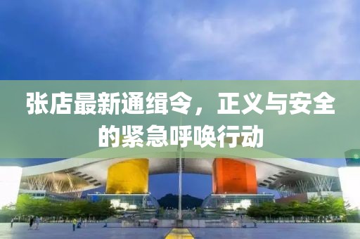 张店最新通缉令，正义与安全的紧急呼唤行动