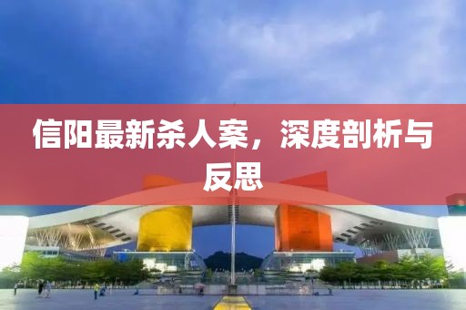 信阳最新杀人案，深度剖析与反思