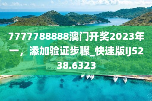 7777788888澳门开奖2023年一，添加验证步骤_快速版IJ5238.6323