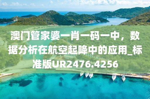 澳门管家婆一肖一码一中，数据分析在航空起降中的应用_标准版UR2476.4256