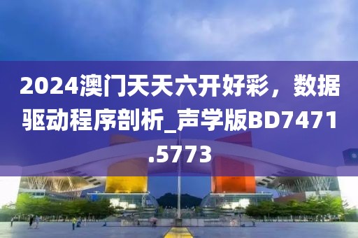 2024澳门天天六开好彩，数据驱动程序剖析_声学版BD7471.5773
