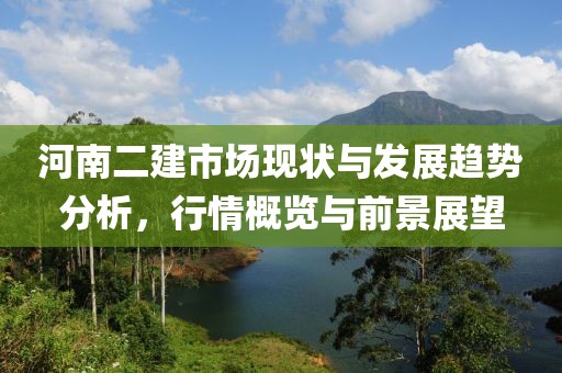 河南二建市场现状与发展趋势分析，行情概览与前景展望