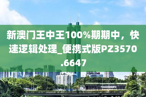 新澳门王中王100%期期中，快速逻辑处理_便携式版PZ3570.6647