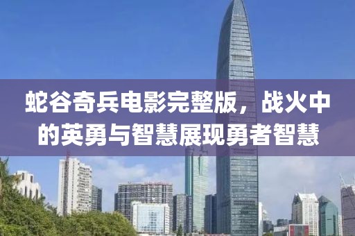 蛇谷奇兵电影完整版，战火中的英勇与智慧展现勇者智慧
