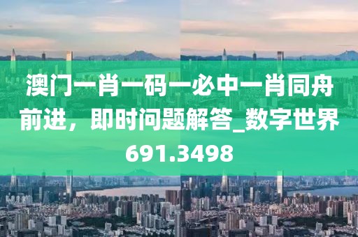 澳门一肖一码一必中一肖同舟前进，即时问题解答_数字世界691.3498