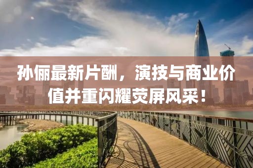 孙俪最新片酬，演技与商业价值并重闪耀荧屏风采！