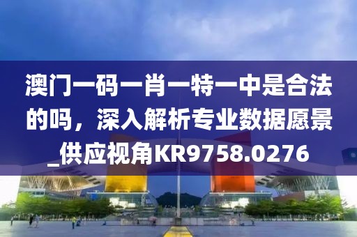 澳门一码一肖一特一中是合法的吗，深入解析专业数据愿景_供应视角KR9758.0276