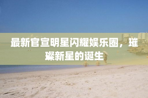 最新官宣明星闪耀娱乐圈，璀璨新星的诞生