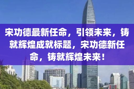 宋功德最新任命，引领未来，铸就辉煌成就标题，宋功德新任命，铸就辉煌未来！