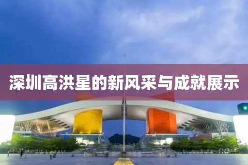 深圳高洪星的新风采与成就展示