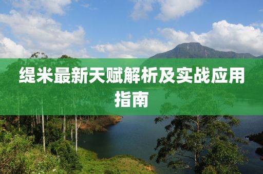 缇米最新天赋解析及实战应用指南