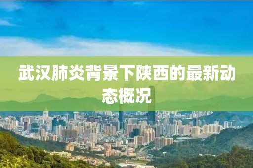 武汉肺炎背景下陕西的最新动态概况