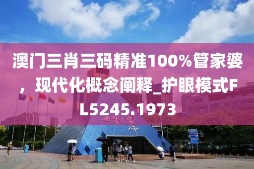 澳门三肖三码精准100%管家婆，现代化概念阐释_护眼模式FL5245.1973